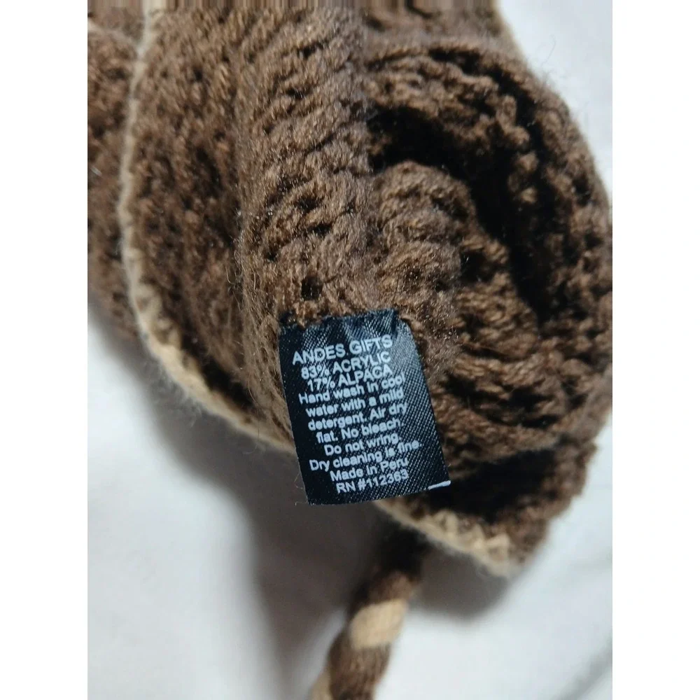 Andes Gifts Knit Kid's Hat‎ Winter Cap Monkey